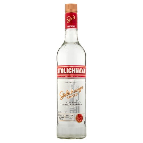 Stolichnaya The Original Vodka 70cl