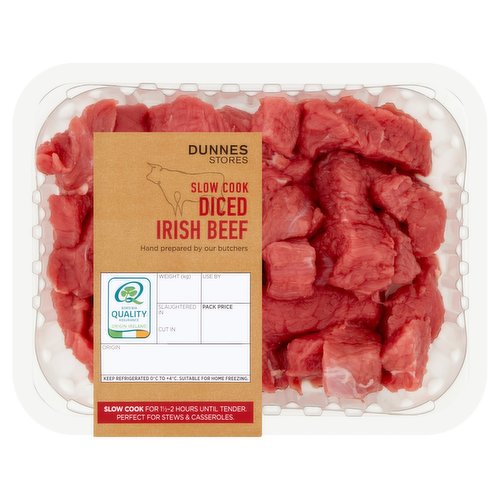 Dunnes Stores Slow Cook Diced Irish Beef 0.380kg