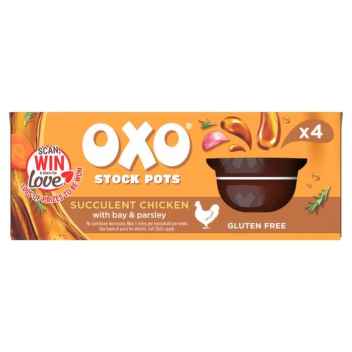 OXO Stock Pots Succulent Chicken with Bay & Parsley 4 x 20g (80g)