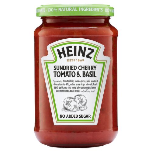 Heinz Sun Dried Cherry Tomato And Basil Pasta Sauce 350G 