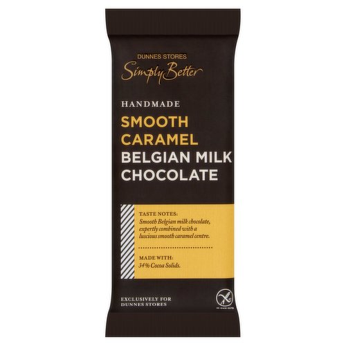 Dunnes Stores Simply Better Handmade Smooth Caramel Belgian Milk Chocolate 50g