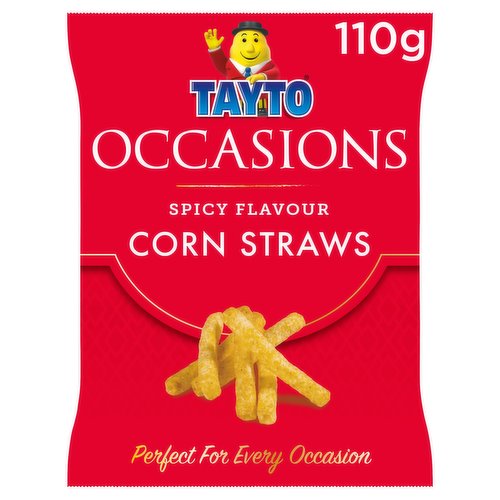 TAYTO Occasions Spicy Flavour Corn Straws 110g - Dunnes Stores