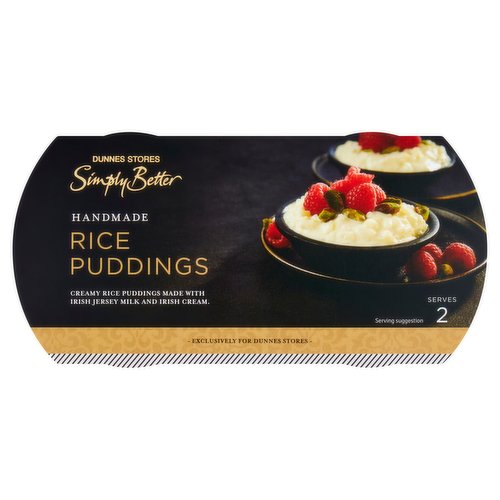 Dunnes Stores Simply Better Handmade Rice Puddings 2 x 150g (300g)