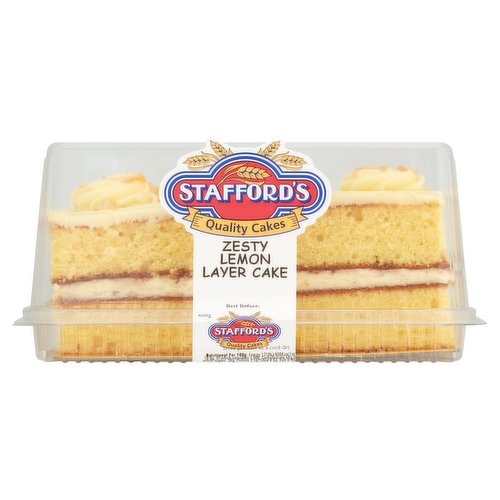 Stafford's Zesty Lemon Layer Cake 600g