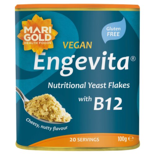 Marigold Health Foods Engevita Nutritional Yeast Flakes with B12 100g