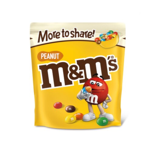 M&M's Mars Peanut Chocolate Bite Sharing Party Bag Pouch M&Ms MMs - Pack of  1 Kg