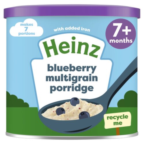 Heinz Blueberry Multigrain Porridge Baby Food 7+ Months 220g