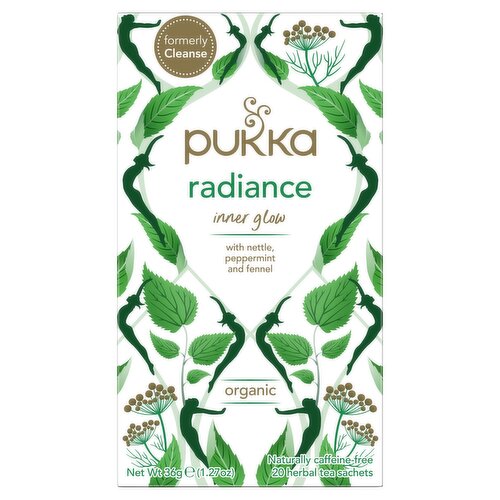 Pukka Organic Radiance Inner Glow 20 Herbal Tea Sachets 36g