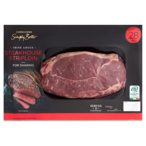 Dunnes Stores Simply Better Irish Angus Steakhouse Striploin 480g