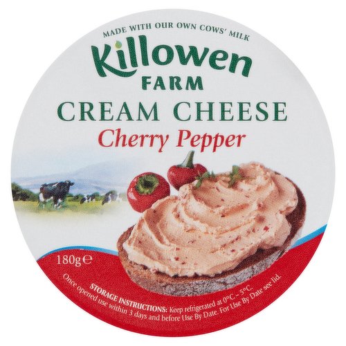 Killowen Farm Cream Cheese Cherry Pepper 180g