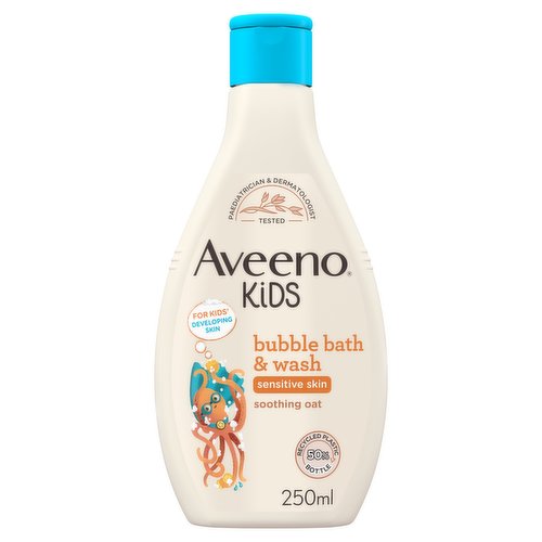 Aveeno Kids Bubble Bath & Wash 250ml