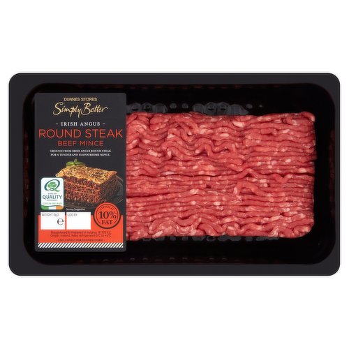 Dunnes Stores Simply Better Irish Angus Round Steak Beef Mince 550g 