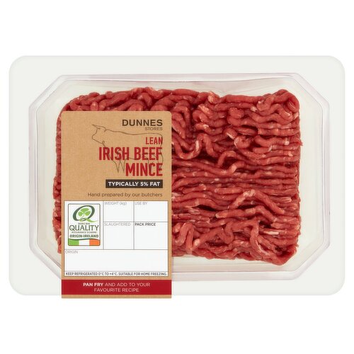 Dunnes Stores Lean Irish Beef Mince  Typically 5% Fat 350g