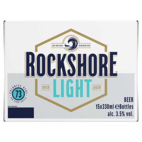 Rockshore Light Lager 15x330ml Bottle