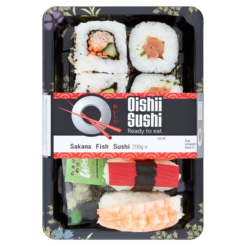 Oishii Sushi Sakana Fish Sushi 200g