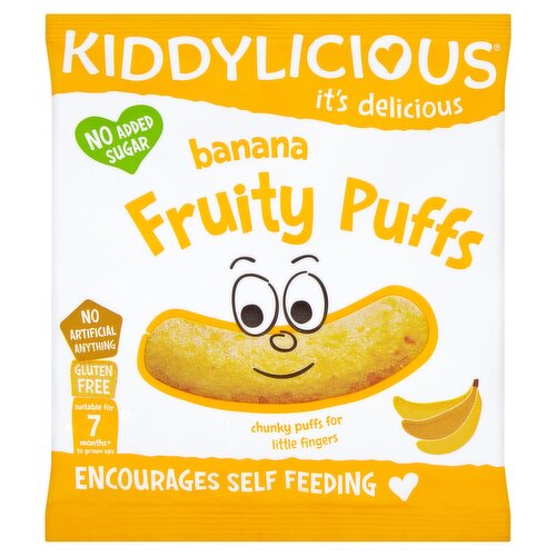 Kiddylicious Banana Fruity Puffs 10g