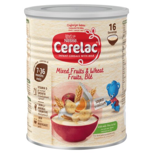 Cerelac Infant Cereals with Milk Mixed Fruits & Wheat from 7 Months 400g