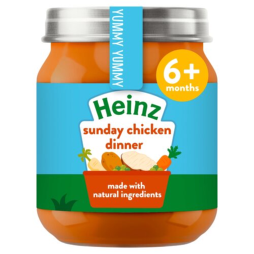 Heinz By Nature Sunday Chicken Dinner Baby Food Jar 6+ Months 120g
