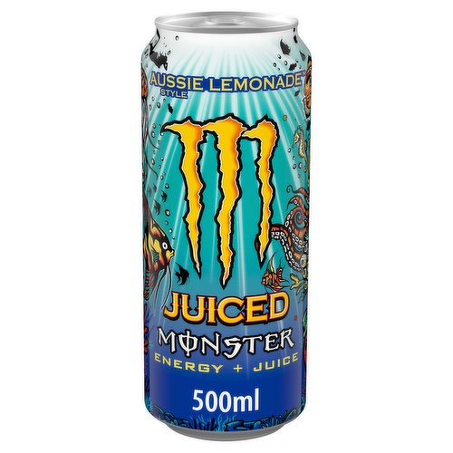 Carbonated Energy Drink with 2% Lemon Juice from Lemon Juice Concentrate, Taurine, Caffeine, L-Carnitine and B Vitamins with Sugars and Sweetener.<br/><br/><b>Features</b><br/>L-Carnitine + B Vitamins + Taurine<br/><br/><b>Pack Size</b><br/>500ml ℮<br/><br/><b>Recycling Info</b><br/>Pack - Recycle<br/><br/><br/><b>Ingredients</b><br/>Carbonated Water<br/>Sucrose<br/>Lemon Juice from Concentrate (2%)<br/>Glucose Syrup<br/>Acids (Citric Acid, Malic Acid)<br/>Taurine (0.4%)<br/>Flavourings<br/>Acidity Regulators (Sodium Citrates, Potassium Citrates)<br/>Caffeine (0.03%)<br/>Preservative (Potassium Sorbate)<br/>Vitamins (B3, B6, B2, B12)<br/>L-Carnitine L-Tartrate (0.004%)<br/>Sweetener (Sucralose)<br/>Inositol<br/><br/><b>Safety Warning</b><br/>HIGH CAFFEINE CONTENT. NOT RECOMMENDED FOR CHILDREN, PREGNANT OR BREASTFEEDING WOMEN OR PEOPLE SENSITIVE TO CAFFEINE (32mg/100ml). CONSUME RESPONSIBLY.<br/><br/><b>Storage Type</b><br/>Ambient<br/><br/><b>Storage</b><br/>Store in a cool dry place.<br/>
Best before end - See base of can for date.<br/><br/><b>Company Name</b><br/>Monster Energy UK Limited / Monster Energy Limited<br/><br/><b>Company Address</b><br/>(UK) Monster Energy UK Limited,<br/>
Unit 51,<br/>
Metropolitan Park,<br/>
Bristol Road,<br/>
Greenford,<br/>
UB6 8UP,<br/>
United Kingdom.<br/>
<br/>
(EU) Monster Energy Limited,<br/>
South Bank House,<br/>
Barrow Street,<br/>
Dublin 4,<br/>
Ireland.<br/><br/><b>Web Address</b><br/>monsterenergy.com<br/><br/><b>Return To</b><br/>(UK) Monster Energy UK Limited,<br/>
Unit 51,<br/>
Metropolitan Park,<br/>
Bristol Road,<br/>
Greenford,<br/>
UB6 8UP,<br/>
United Kingdom.<br/>
<br/>
(EU) Monster Energy Limited,<br/>
South Bank House,<br/>
Barrow Street,<br/>
Dublin 4,<br/>
Ireland.<br/>
monsterenergy.com<br/>