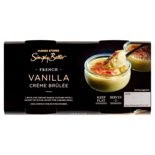 Dunnes Stores Simply Better French Vanilla Crème Brûlée 200g