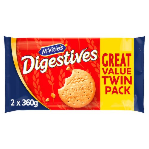McVitie's Digestives The Original Biscuits Twin Pack 2 x 360g, 720g