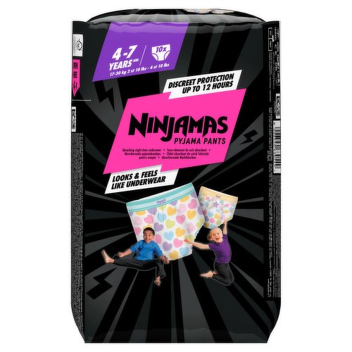 Pampers Ninjamas Pyjama Pants size 7 - 17-30KG - Diaper Pants for 4-7 years  old