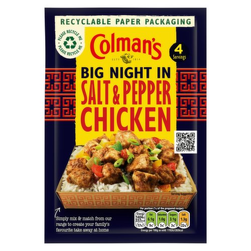 Colman's Big Night In Recipe Mix Salt & Pepper Chicken 23 g 