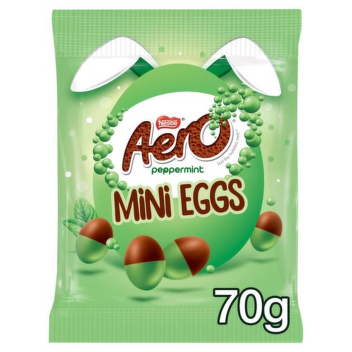 Aero Peppermint Milk Chocolate Easter Mini Eggs Sharing Bag 70g