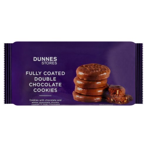 Dunnes Stores Fully Coated Double Chocolate Cookies 170g