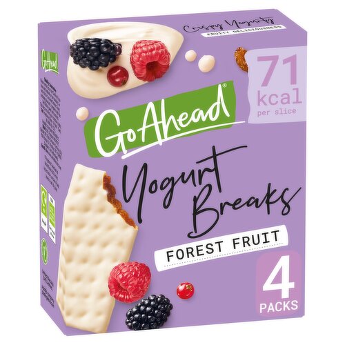 Go Ahead Forest Fruit Yogurt Breaks Snack Bars Multipack 4 x 35.5g, 142g