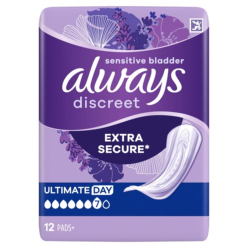 Always Discreet Incontinence Pads Ultimate Day