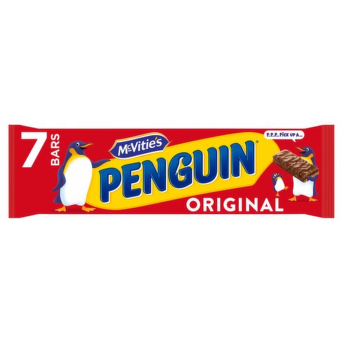 McVitie's Penguin Milk Chocolate Biscuit Bar Multipack 7 x 24.6g, 172g