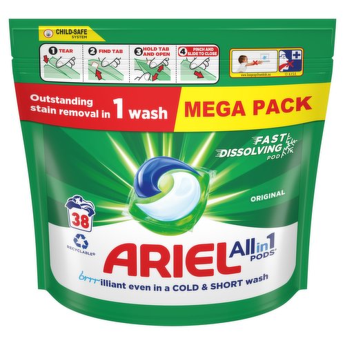 Ariel All-in-1 PODS®, Washing Capsules 38