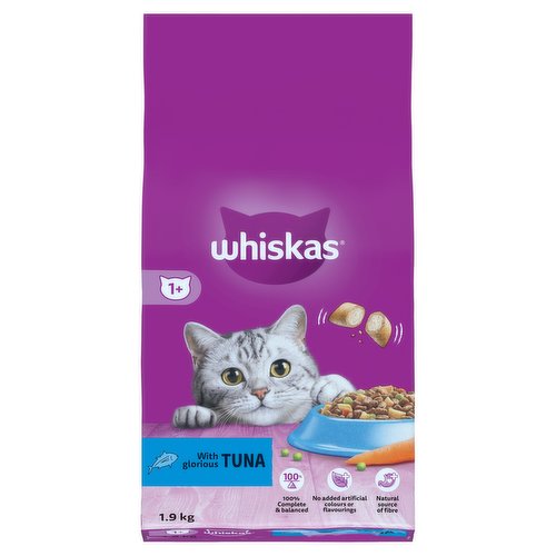 Whiskas 1+ with Glorious Tuna 1.9kg