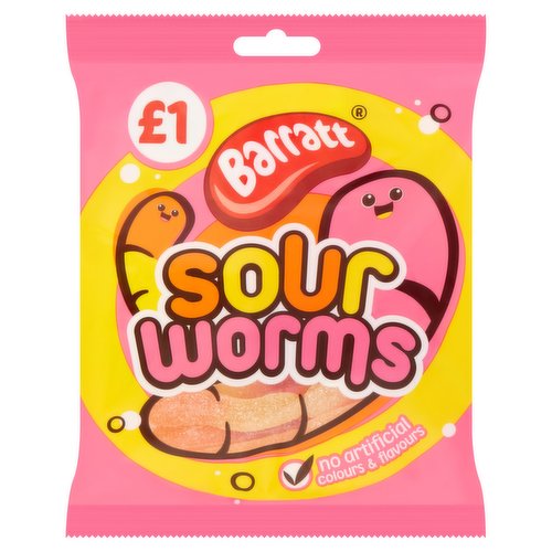 Barratt Sour Worms 80g