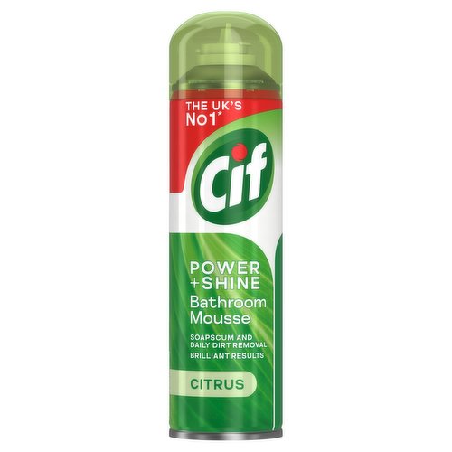 Cif Power & Shine Mousse Bathroom Cleaner Citrus 500 ml 