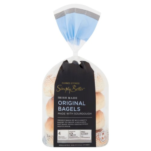 Dunnes Stores Simply Better Irish Made Original Bagels 480g