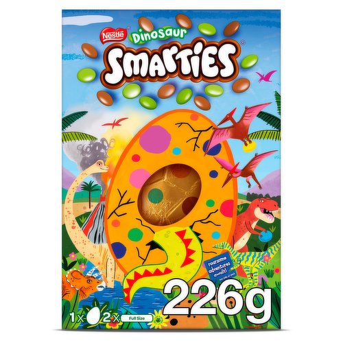 Smarties Dinosaur Milk Chocolate Giant Easter Egg 226g 