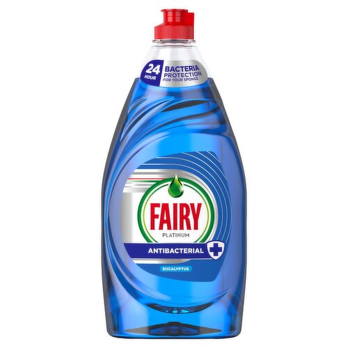 <b>Features</b><br/>For Sparkling Clean Dishes & Protects You Sponge For Up To 24 Hours Against Bacterial Growth<br/>Efficient cleaning, cleans greasy leftover food completely<br/>Ultra Long Lasting Suds from every drop<br/>Gentle on your skin, no need to wear rubber gloves<br/><br/><b>Pack Size</b><br/>820Mililiters ℮<br/><br/><br/><b>Ingredients</b><br/>15-30% Anionic Surfactants<br/>5-15% Non-Ionic Surfactants<br/>Phenoxyethanol<br/>Perfumes<br/>Citronellol<br/>Geraniol<br/>Limonene<br/>Disinfectants<br/><br/><b>Safety Warning</b><br/>Causes serious eye irritation. Harmful to aquatic life with long lasting effects. Keep out of reach of children. IF IN EYES: Rinse cautiously with water for several minutes. Dispose of contents/container according to local regulations. AL - other liquid to be applied undiluted. Use biocides safely and sustainably. This product should be used in accordance with the product label. Poisons Information: For information or to report a poisoning incident contact The National Poisons Information Centre (01 8092166). Per 100g : 0.50g Phenoxyethanol, 2.31g Ethanol.<br/><br/><b>Storage Type</b><br/>Ambient<br/><br/><b>Preparation and Usage</b><br/>To help reduce growth of bacteria in sponge, rinse the sponge after washing up, add 1 or 2 squirts of the product, squeeze to distribute.<br/><br/>Country of Origin - United Kingdom<br/>Packed In - United Kingdom<br/><br/><b>CLP Regulation</b><br/>Corrosion - Warning<br/>Environment - Warning<br/>Exclamation Point - Warning<br/>Exploding Bomb - Warning<br/>Flame - Warning<br/>Flame Over Circle - Warning<br/>Gas Cylinder - Warning<br/>Health Hazard - Warning<br/>Skull & Crossbones - Warning<br/><br/><b>Telephone Helpline</b><br/>0800 328 5901<br/><br/><b>Return To</b><br/>Procter & Gamble UK, Weybridge, Surrey, KT13 0XP, UK<br/><br/>
