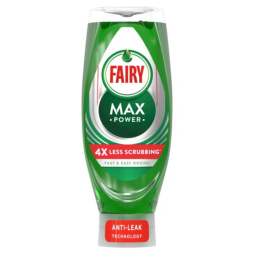<b>Features</b><br/>Easy & effortless cleaning, even on your greasiest pots and pans<br/>Upside down bottle with no flip cap for Fairy's fastest cleaning experience<br/>Quickly penetrates and weakens tough grease No more overnight soaking and hard scrubbing<br/>Irresistible scent to leave your kitchen infused with an invigorating freshness<br/>Easy rinsing for faster results, leaving you with brilliantly clean dishes<br/><br/><b>Pack Size</b><br/>640Mililiters ℮<br/><br/><br/><b>Ingredients</b><br/>5-15% Anionic Surfactants<br/>Non-Ionic Surfactants<br/>Benzisothiazolinone<br/>Phenoxyethanol<br/>Perfumes<br/>Hexyl Cinnamal<br/>Linalool<br/><br/><b>Safety Warning</b><br/>Causes serious eye irritation. Harmful to aquatic life with long lasting effects. Keep out of reach of children. IF IN EYES: Rinse cautiously with water for several minutes.<br/><br/><b>Storage Type</b><br/>Ambient<br/><br/><b>Preparation and Usage</b><br/>For first use: remove seal and dose for 2 seconds.<br/><br/>Country of Origin - Czech Republic<br/>Packed In - Czech Republic<br/><br/><b>CLP Regulation</b><br/>Corrosion - Warning<br/>Environment - Warning<br/>Exclamation Point - Warning<br/>Exploding Bomb - Warning<br/>Flame - Warning<br/>Flame Over Circle - Warning<br/>Gas Cylinder - Warning<br/>Health Hazard - Warning<br/>Skull & Crossbones - Warning<br/><br/><b>Telephone Helpline</b><br/>0800 328 5901<br/><br/><b>Return To</b><br/>Procter & Gamble UK, Weybridge, Surrey, KT13 0XP, UK<br/><br/>
