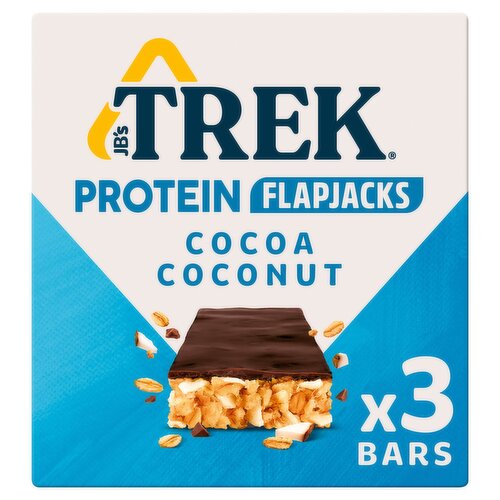 TREK Cocoa Coconut Protein Flapjacks 3x50g