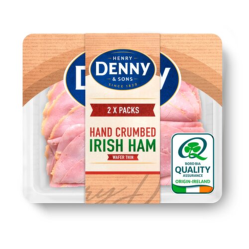Henry Denny & Sons Slow Cooked Wafer Thin Crumbed Irish Ham Twinpack 2 x 80g