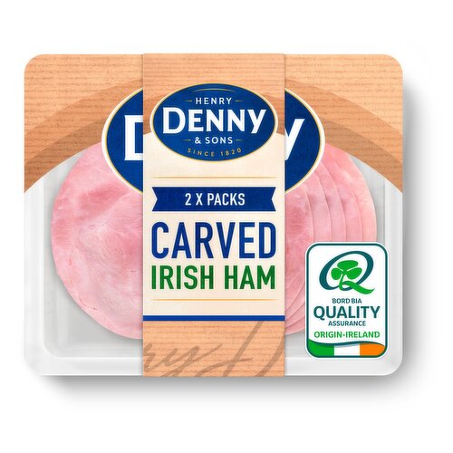 Henry Denny & Sons Slow Cooked Carved Irish Ham Twinpack 2 x 80g