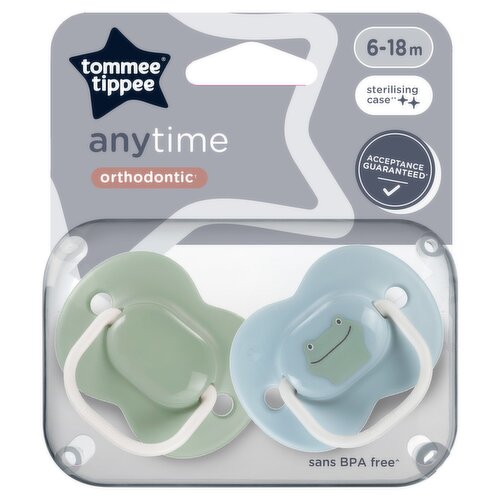 Tommee Tippee Anytime 2 Orthodontic Soothers 6 - 18m