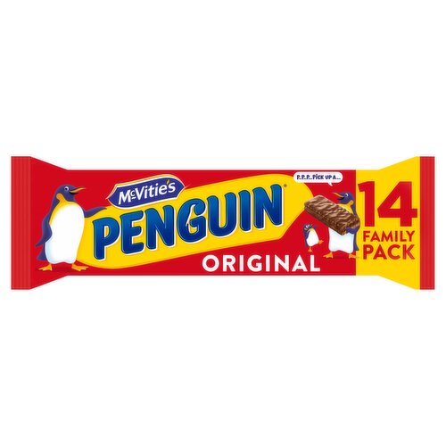 McVitie's Penguin Milk Chocolate Biscuit Bar 14 x 24.6g, 344g