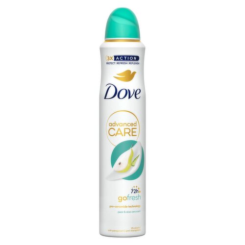 <b>Further Description</b><br/>Helping 1/4 of a billion young people build self-esteem from 2004 to 2030. Download our tools for free at dove.com/selfesteem<br/>
<br/>
Lasts as long as previous Dove 250ml*<br/>
*Thanks to our compressed technology, this 200ml pack lasts as long as previous 250ml Dove, but with less packaging<br/><br/><b>Features</b><br/>New Patented Technology<br/>Triple moisturising technology<br/>0% Alcohol<br/>PETA Approved Vegan - Global Animal Test Policy<br/><br/><b>Lifestyle</b><br/>Not Tested on Animals<br/>Suitable for Vegans<br/><br/><b>Pack Size</b><br/>200ml ℮<br/><br/><br/><b>Ingredients</b><br/>Butane<br/>Isobutane<br/>Propane<br/>PPG-14 Butyl Ether<br/>Cyclopentasiloxane<br/>Aluminum Sesquichlorohydrate<br/>Parfum<br/>Helianthus Annuus Seed Oil<br/>C12-15 Alkyl Benzoate<br/>Disteardimonium Hectorite<br/>Glycine<br/>Calcium Chloride<br/>Octyldodecanol<br/>BHT<br/>Propylene Carbonate<br/>Dimethiconol<br/>Benzyl Alcohol<br/>Benzyl Salicylate<br/>Citronellol<br/>Hexyl Cinnamal<br/>Linalool<br/><br/><b>Safety Warning</b><br/>CAUTION: Do not use on broken skin. Stop use if rash or irritation occurs. Avoid direct inhalation. Use in short bursts in well-ventilated places, avoid prolonged spraying. Do not spray near eyes. Use only as directed. DANGER: Extremely Flammable Aerosol. Pressurised container: May burst if heated. Keep away from heat, hot surfaces, sparks, open flames and other ignition sources.<br/>
No smoking. Do not spray on an open flame or other ignition source. Do not pierce or burn, even after use. Protect from sunlight. Do not expose to temperatures exceeding 50°C. Keep out of reach of children.<br/>
<br/>
SOLVENT ABUSE CAN KILL INSTANTLY<br/><br/><b>Storage Type</b><br/>Ambient<br/><br/><b>Storage Conditions</b><br/>Max Temp °C 50<br/><br/><b>Preparation and Usage</b><br/>Directions: Shake well, hold can 15cm from the underarm and spray.<br/><br/><b>Company Name</b><br/>Unilever<br/><br/><b>Company Address</b><br/>Dept ER,<br/>
Wirral,<br/>
CH63 3JW,<br/>
UK.<br/><br/><b>CLP Regulation</b><br/>Flame - No Signal Word<br/><br/><b>Telephone Helpline</b><br/>UK: 0800 085 1548<br/>IE: 1800 604 060<br/><br/><b>Web Address</b><br/>www.unilever.com<br/><br/><b>Return To</b><br/>UK: Freephone 0800 085 1548.<br/>
IE: Freephone 1800 604 060.<br/>
www.unilever.com<br/>
Unilever,<br/>
Dept ER,<br/>
Wirral,<br/>
CH63 3JW,<br/>
UK.<br/><br/>