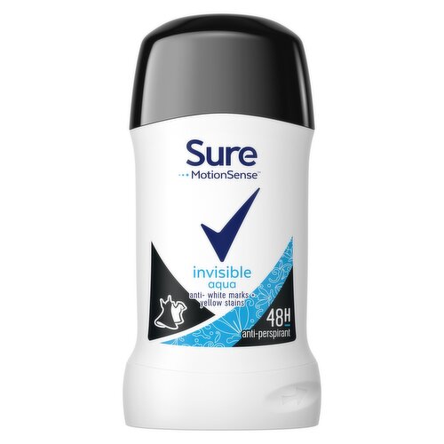 Sure Women Anti-perspirant Stick Invisible Aqua 40 ml 