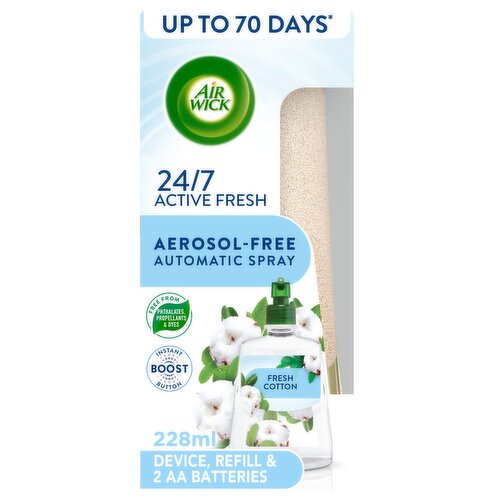 Air Wick Fresh Cotton
Aerosol-Free Automatic Spray Kit