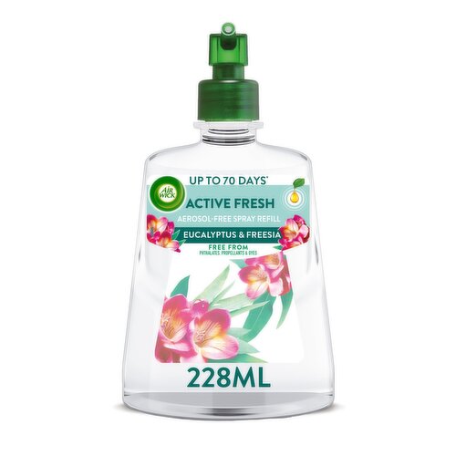 Air Wick Eucalyptus & Freesia 24/7 Active Fresh Refill 228ml Lasts for up to 70 days
