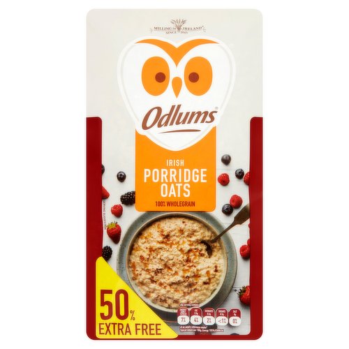 Odlums Irish Porridge Oats 1.5kg 50% Extra Free